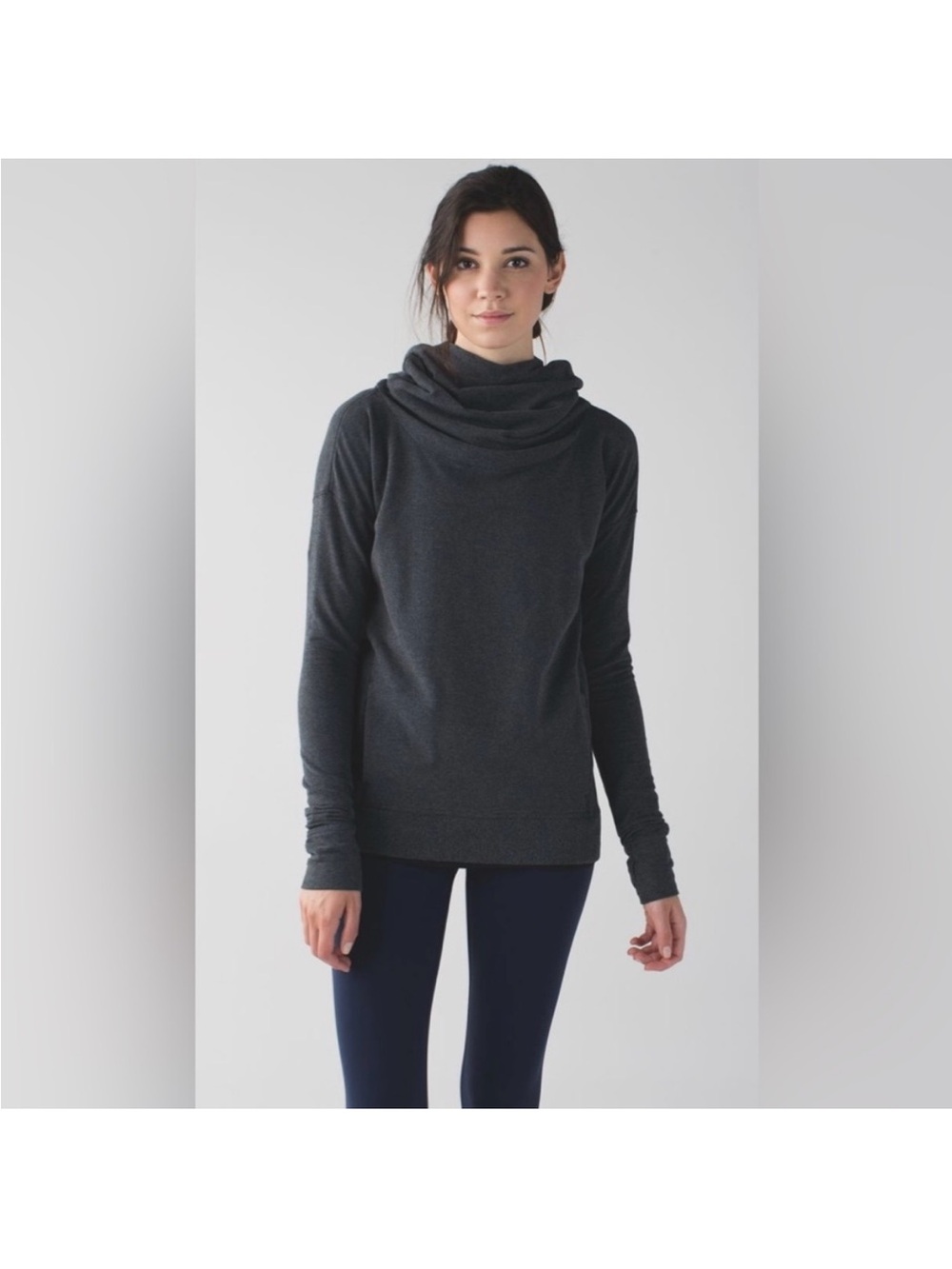 Lululemon Womens Stress Less Hoodie Heathered Dark Gray - Picture 10 of 16